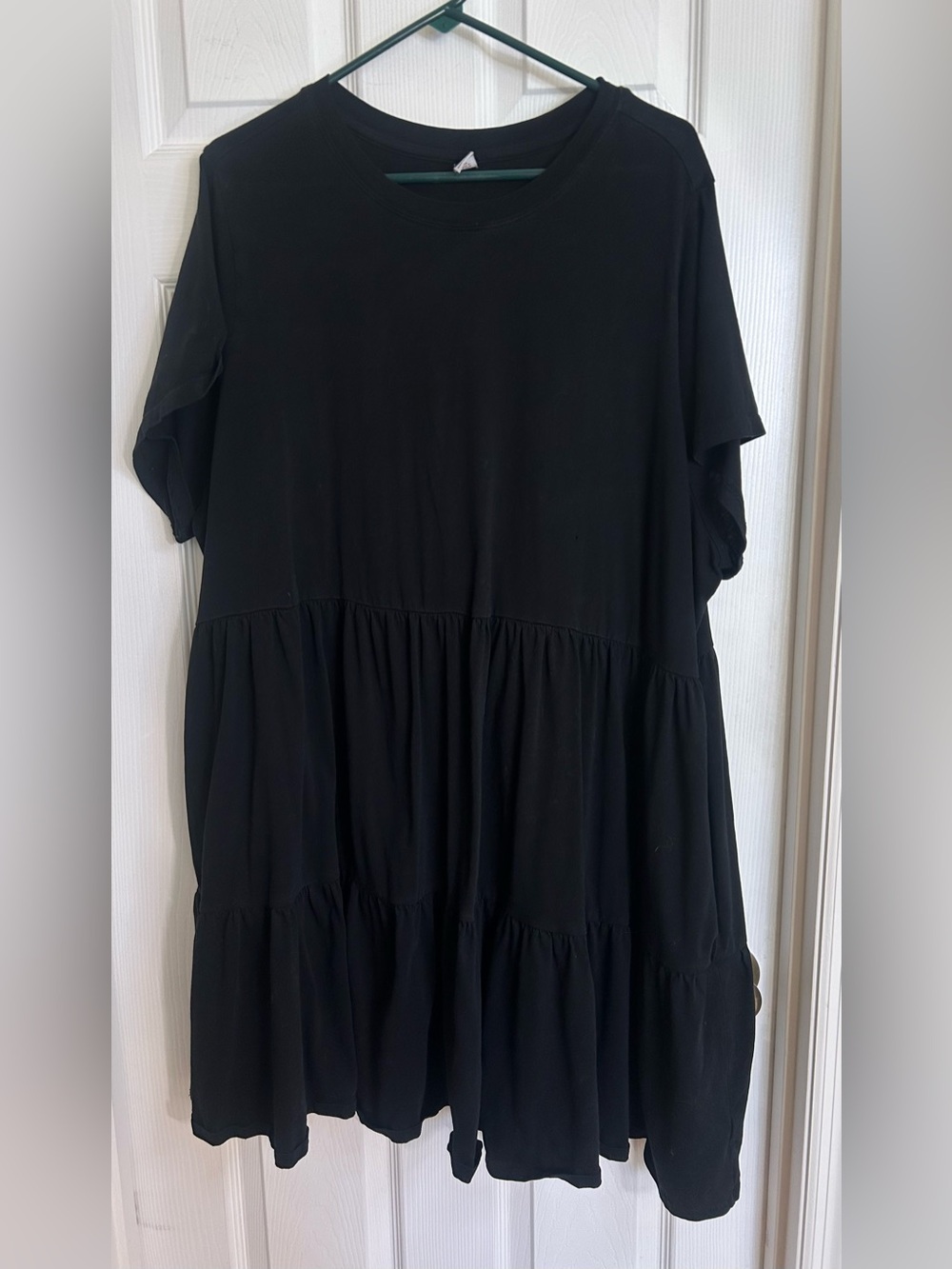 Old Navy Black Swing Tiered Mini Dress 3X
